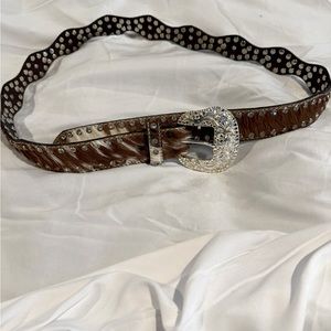 Rhinestone and hair Nacona belt